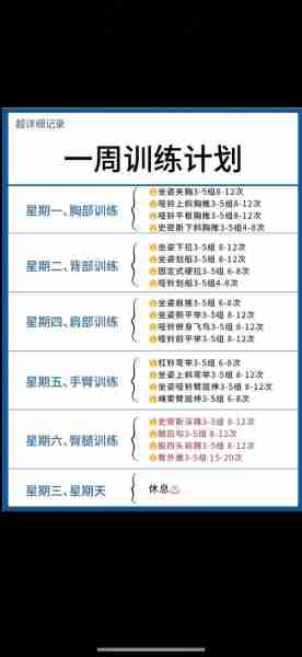 男性健身增肌计划-健身计划一周表男士增肌