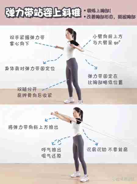 弹力带训练动作居家-弹力带练全身讲解